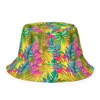 Inspired by the vibrant beauty of Hawaiian tropical foliage, our Hawaiian Tropical Leaves Bucket Hat brings the essence of the islands right to your wardrobe. Crafted with care and attention to detail, this hat captures the spirit of aloha and invites you to embrace the laid-back tropical vibe. This reversible bucket hat can be worn on both sides, making it easy to match with different outfits. Made of breathable premium fabric, this hat will become your go-to streetwear accessory. • Made to ord