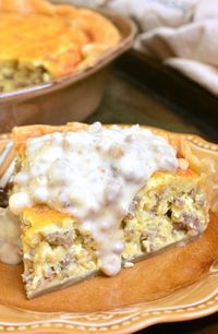 Quiche with Sausage Gravy