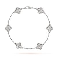 Sweet Alhambra bracelet, 6 motifs, - Front View - VCARO85700 - Van Cleef & Arpels