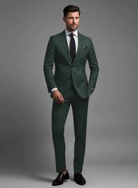 Revel in the beauty of getting ready with our Marco Stretch Hunter Green Wool Suit—a refreshing, serene addition to your gray-blue wardrobe. Tailored with a wool blend, our suit boasts a light and sleek texture in a dashing green shade, elevating your presence with a refined and powerful flair. #studiosuits #menwithstyle #wool #woolsuit #green #greensuit #suitstyle #menswear #fashionforman #tailoringservice #madetomeasure #outfitpost