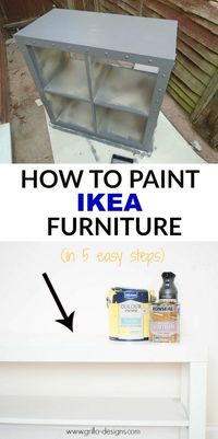 IKEA furniture can be tricky to paint at times, but if done the right way, can make such a huge difference! Here are my steps on how to paint IKEA furniture.