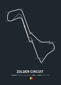 'Zolder Circuit' Metal Poster Print - Denyon Emmens | Displate