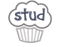 Stud Muffin Machine Embroidery Applique Design - Etsy