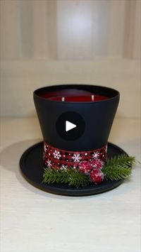 36K views · 690 reactions | Snowman Hat Christmas Candle Dollar Tree DIY #dollartreediy #craftybeach #christmasdiy #snowmandiy #dollartree | Crafty Beach on YouTube