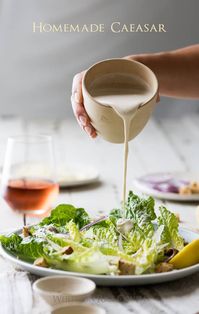 Best caesar salad dressing for caesar salads. This homemade recipe for caesar salad dressing quick, flavorful with anchovies, lemon, anchovy paste, garlic