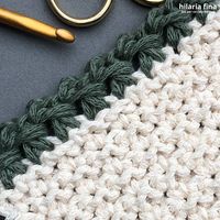 Dolmen Crochet Edge | combines basic stitches in a unique way, creating an exceptional finish