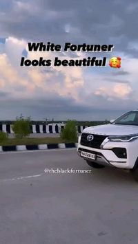 White Fortuner looks beautiful