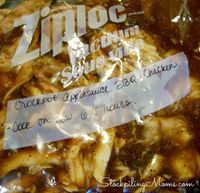 Crockpot Applesauce BBQ Chicken