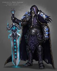 Anduin Lothar of the Ebon Blade by Zach Fischer