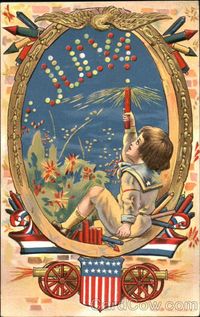 July 4 4th of July. Great site for vintage postcards and images. In love!