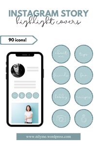 90 blue glitter instagram highlight cover icons, perfect for glitter lovers, bloggers and business owners. CLICK to access these 90 affordable icons! | NOTE: customization available!