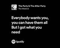 the party & the after party - the weeknd