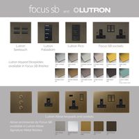 Lutron has collaborated with Focus SB for the finishing of raw brass faceplate kits for its HomeWorks QS Wired Palladiom bespoke keypads. This allows for a wider range of options for scene setting, with 20 standard finishes and the potential for multiple customised finishes. The bespoke keypads offer a desirable finish for Lutron Palladiom lighting, blind, and temperature control, combining old-world craft with modern technology. The Lutron Signature Metal Collection, exclusive to the Alisse family, offers a sophisticated finish palette that complements other interior decorative elements. #Lutron #LutronAlisse #LutronPalladiom #MetalFinishes