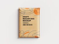 Free kraft paper mailing bag mockup - Instant Download