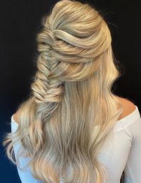 Half Updo with a French Braid