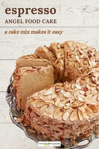 Use an angel food cake mix and instant espresso to make this decadent dessert. So easy!