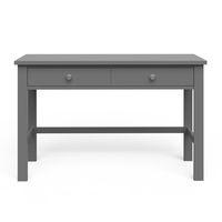 The Forever Eclectic Harmony Desk is a contemporary writing desk with the versatility to complement different décor styles. It’s a perfect addition to your school-age child’s room, providing a designated space for homework with two drawers to help organize supplies. The Harmony Desk coordinates with other Forever Eclectic Harmony furnishings, and the desk height is compatible with an adult-size chair.