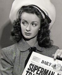 Noel Neill as Lois Lane - Throughout the '40's she appeared in dozens of B-movies, serials and short subjects. She played Lois Lane on radio before it became a movie series. http://www.imdb.com/name/nm0624747/bio