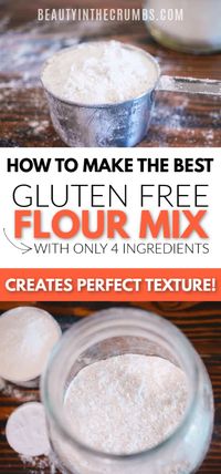 Perfect gluten free flour recipe that creates the best texture in gluten free baking! Use this gluten free flour blend cup for cup in many of your favorite recipes. #glutenfree #budget #glutenfreeflour #allergyfriendly