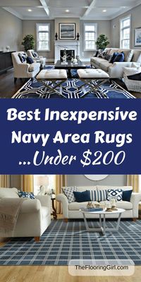 Best Navy Area Rugs that are inexpensive