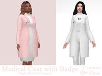 Dissia's Medical Accessory Coat with Badge