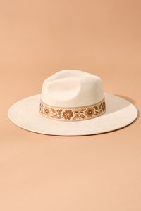 Fleur Wide Brimmed Hat in Ivory | Altar'd State