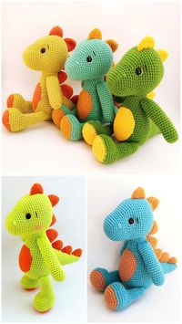 Amigurumi Cute Dinosaur Free Pattern