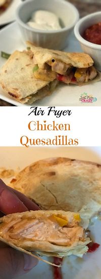 Today we are sharing an Air Fryer Chicken Quesadillas Recipe with you. It's easy to make and it is my husband's favorite.