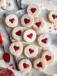 Raspberry Linzer Cookies