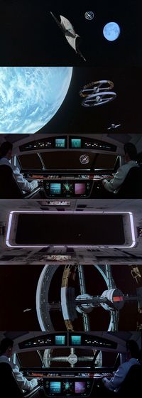 Musical and sci-fi blended perfectly well in 2001: A Space Odyssey for the docking of a spaceship on the space station. Dancing the Blue Danube Waltz serves as the musical context for these scenes.