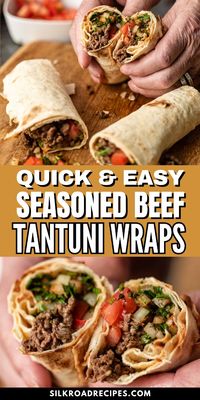 Whip up Quick & Easy Seasoned Beef Tantuni Wraps for a flavorful meal! Succulent beef, seasoned to perfection, is wrapped in soft lavash with a vibrant mix of onions, parsley, and mint. A hint of sumac and paprika adds a delightful kick to this simple Turkish Street Food Recipe. Perfect for a quick, delicious lunch or dinner that’s sure to impress!