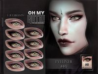 The Sims Resource - Oh My Goth - Eyeliner 40