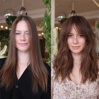 Side-Swept Bangs Transformation