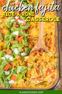 Chicken Fajita Rice-A-Roni Casserole - Plain Chicken