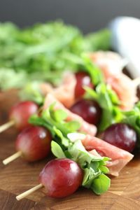 Grape and Prosciutto Skewers Appetizer Recipe