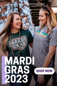 Get Parade ready with our new collection of Mardi Gras Tees! We have plents of Outfit Ideas for Women to gather inspiration from for their next Mardi Gras party! And don't forget the King Cake!