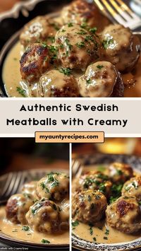 Bring the taste of Sweden to your kitchen with these Authentic Swedish Meatballs in creamy gravy. Made with a mixture of ground beef and pork, these meatballs are perfectly seasoned and cooked to golden brown perfection.