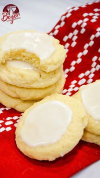 These almond butter cookies literally melt in your mouth giving them the Almond Meltaway Cookies name. Almond shortbread style cookies topped off with an almond glaze for an elegant and simple christmas cookie recipe.