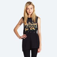 Nothing Is Going To Be OK Sleeveless T-shirt - £30  WWW.DROPDEAD.CO