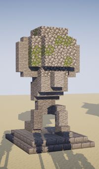 Tried my hand at statues. Here is one of Atlas : Minecraft