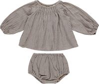 QUINCY MAE Cici Gingham Organic Cotton Top & Bloomers | Nordstrom