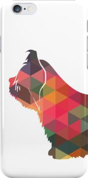 Skye Terrier Dog Colorful Geometric Silhouette | iPhone 6s - Snap