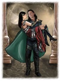 COMMISSION - Loki and Sif by LadyMintLeaf