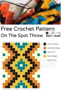 On The Spot Throw Free Crochet Pattern — Stitch & Hustle