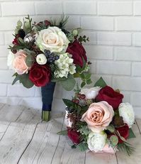 Wedding bouquetBridal bouquetBurgundy & Navy #weddingthemes