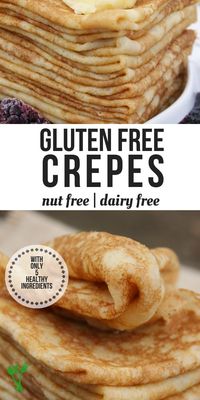 Made with cassava flour, these delicate Grain-Free French Crêpes are free from gluten and grains and can be easily made with 5 ingredients in the blender. Enjoy them savory or sweet. | Prepare & Nourish || #grainfree #glutenfree #dairyfree #crepes