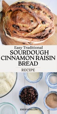 This easy traditional sourdough cinnamon raisin bread recipe creates a yummy sweet and tangy homemade sourdough bread that can be enjoyed for breakfast or a healthy snack. This sourdough raisin bread recipe is delicious with homemade butter, as french toast, or as bread pudding. Sweet sourdough bread recipes offer versatility to sourdough bread baking and the possibilities are unlimited!