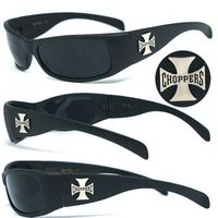 Choppers Mens Motorcycle Sunglasses - Matte Black C11B