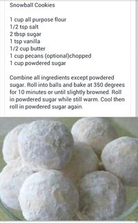 Snowball cookies