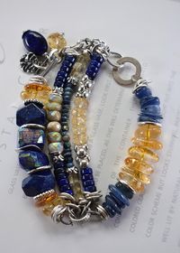 bracelet lapis lazuli bracelet citrine bracelet lapis